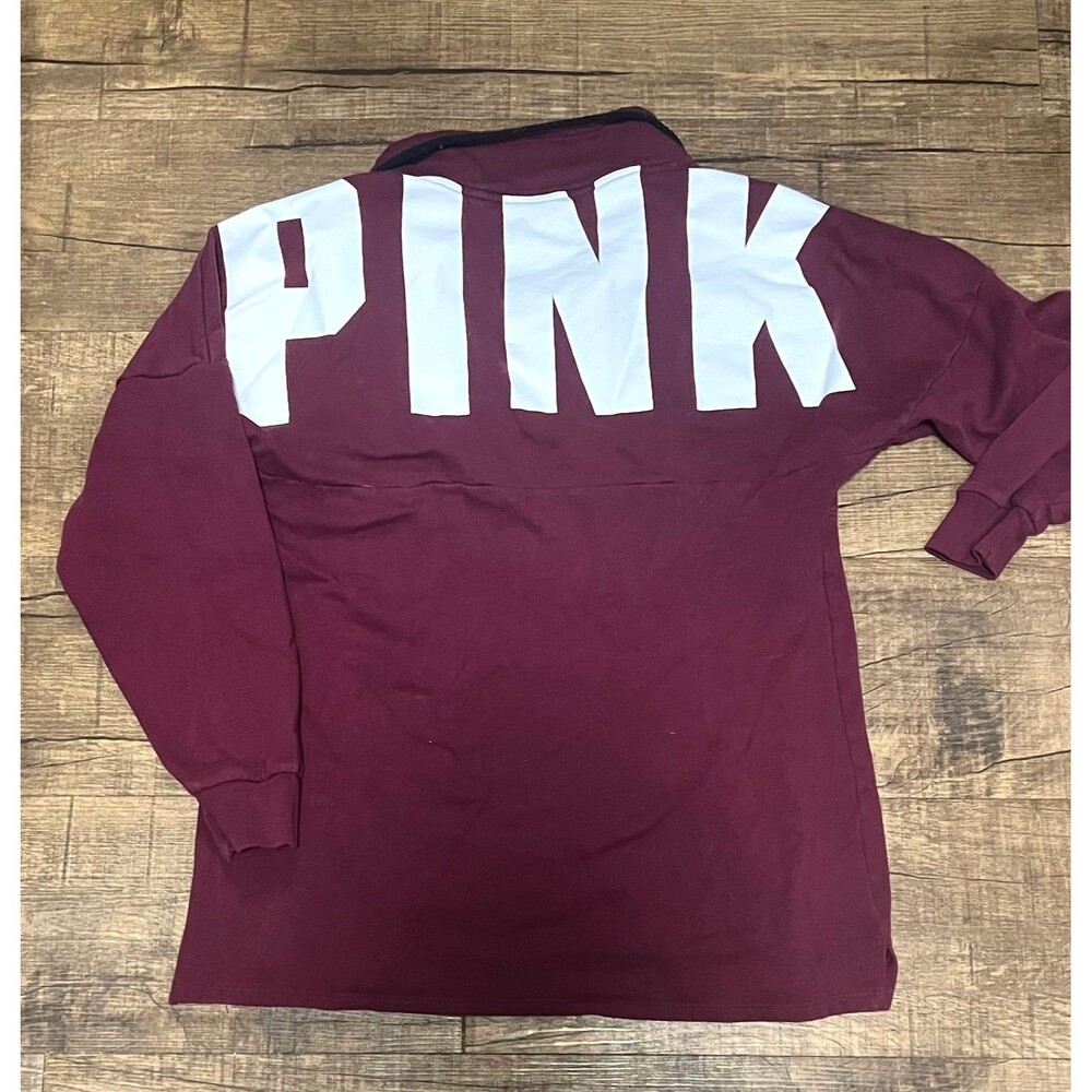 Victoria's Secret Pink quarterzip Sweatshirt pullover - Picture 4 of 5
